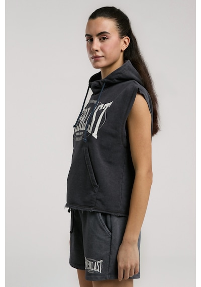 Everlast Authentic Boxing Wmn Oversize Antrasit Kadın Kolsuz Sweatshirt Antrasit
