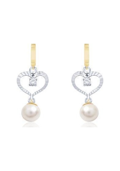 Gülaylar - Altın 14 Ayar İncili Küpe N11.11737