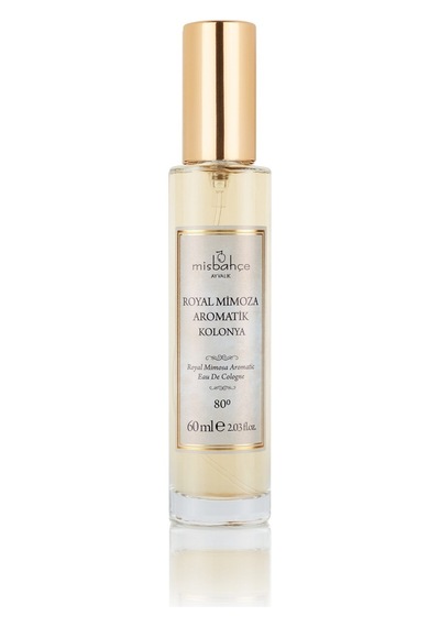 Misbahçe 80 Derece Royal Mimoza Aromatik EDC Kolonya Sprey Cam Şişe 60 ML