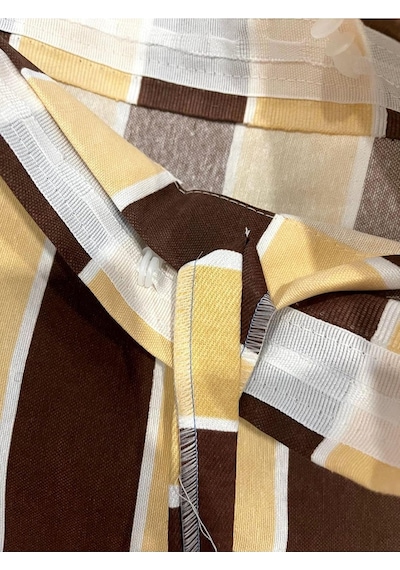 1.sınıf Enxboy Her Ölçü Vardır Çizgili Balkon Perdesi Bağcıklı Gabardin Branda Kumaşı Premium Kumaş Versiy Çok Renkli