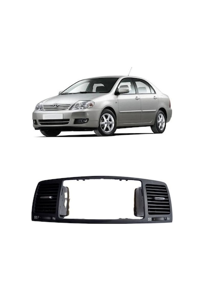Toyota Corolla Uyumlu Çerçeve Teyp (ORTA) (IZGARALI) 2002-2006