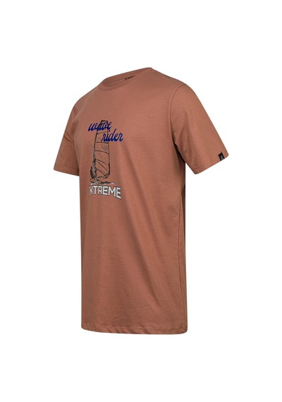 2as Alex Baskılı Erkek Sıfır Yaka T-shirt 042 Kahve