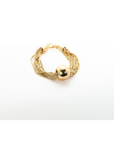 Biem Büyük Top Detaylı Çelik Bileklik Gold/gümüş