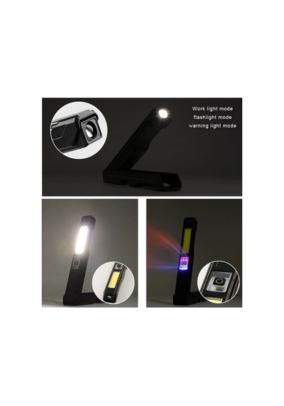 Gold Silver Gs-2070 30w Şarjlı Mıknatıslı Katlanabilir Led Çalışma Tamirci Feneri Çok Renkli