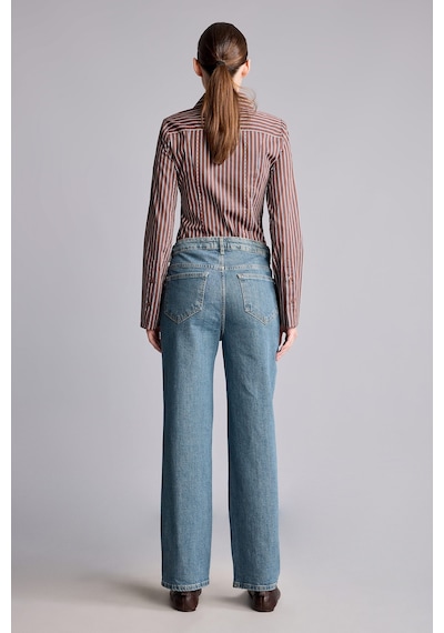 Defacto Comfort Straıght Normal Bel Bilek Boy Jean Yıkamalı Pantolon G8878ax26aunm28 Mavi-nm28