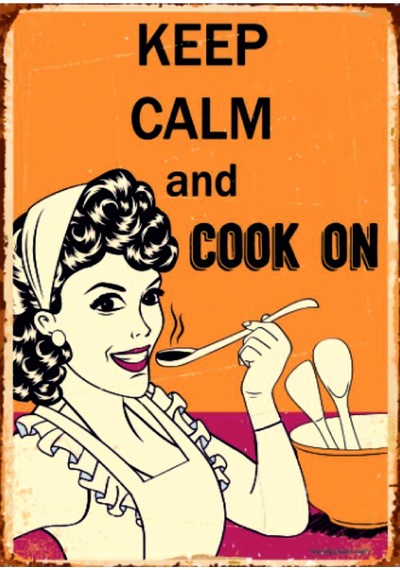 Keep Calm And Cook On Ahşap Mdf Tablo Duvar Dekoru Eskitme Mutfak Tablo Duvar Süsü