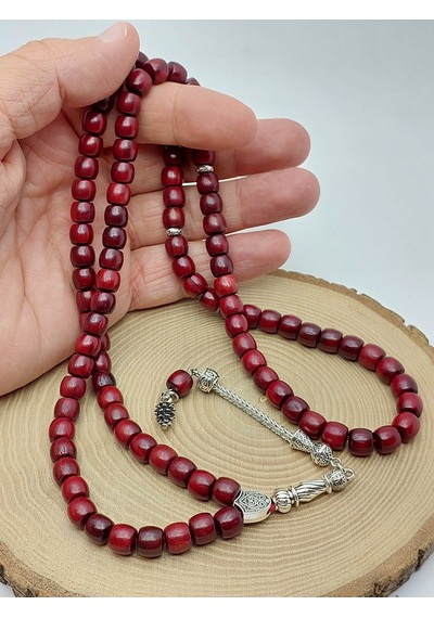 Kızıl Ud Ağacı Kapsül Kesim 99luk Tesbih 7 8mm 56602 Çok Renkli