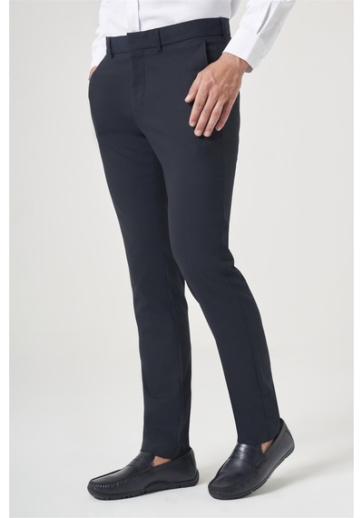 İmza Lacivert Yan Cep Slim Fit Esnek Chino Pantolon 1003260154