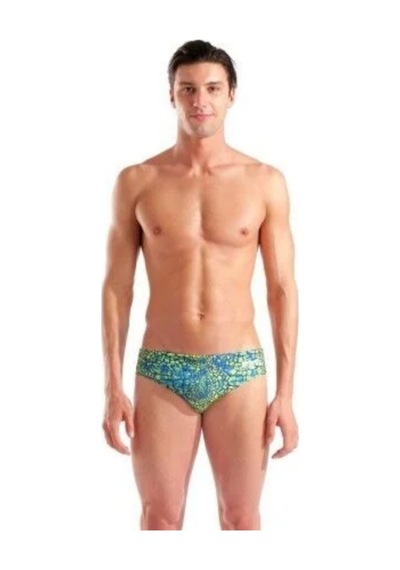 Arena Erkek Slip Mayo Men's Snakeskın Swım Brıefs 010162506 Yeşil Yeşil
