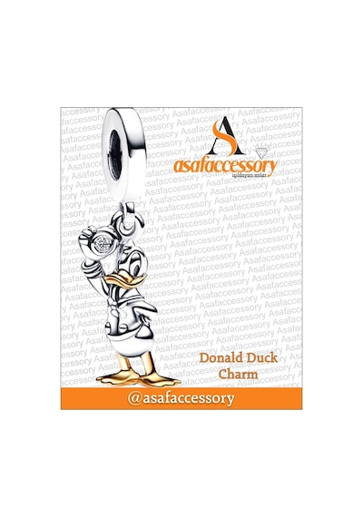 Donald Duck Charm / Gümüş. Kaplama