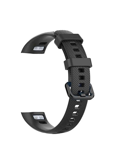 Honor Band 5 İçin Kordon Silicone Sport Band Siyah