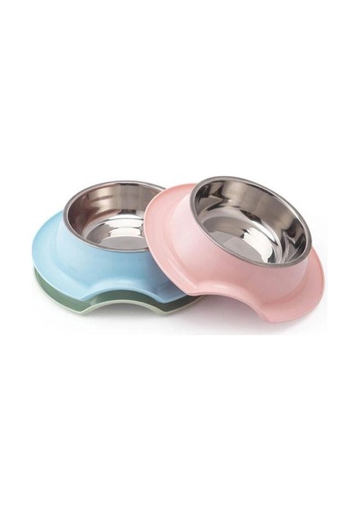 Nunbell Melamin Çelik Mama Kabı Tekli Oval