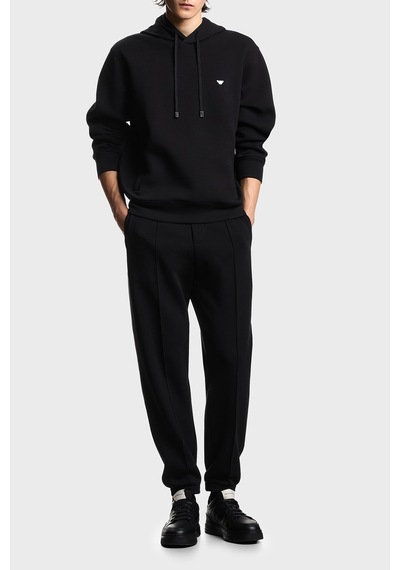 Emporio Armani Logolu Pamuk Karışımlı Kapüşonlu Sweat Erkek Sweat Em004531 Af10013 Uc001 Siyah