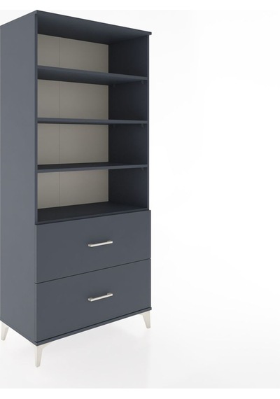 Hyperion Dolap 4 Raflı 2 Çekmeceli 88x44x195 Antrasit-antrasit Antrasit Hyperion Dolap 4 Raflı 2 Çekmeceli 88x44x195 Antrasit-antrasit Antrasit