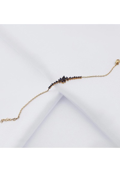 14 Ayar Altın 0.69 Karat Safir Üzüm Salkımı Bileklik Rose Gold