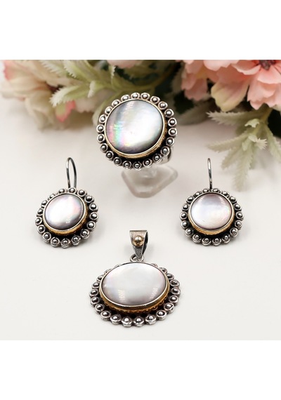 Taşlı Otantik Takım Rose Gold - Gümüş