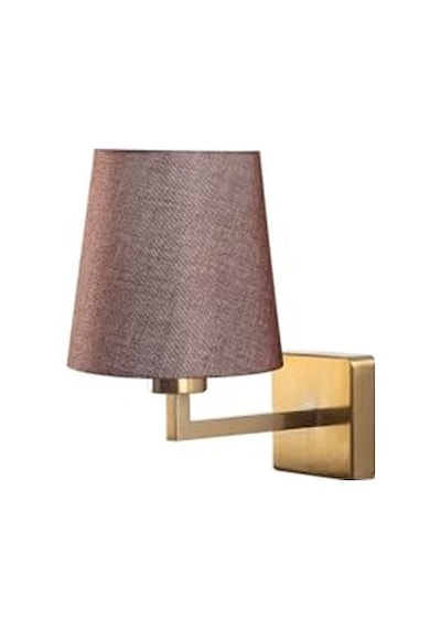 Eskitme Metal Aplik Duvar Lambası E27 18x24x30 Cm Salon Ve Antre Aydınlatma Bej-4651 Diğer