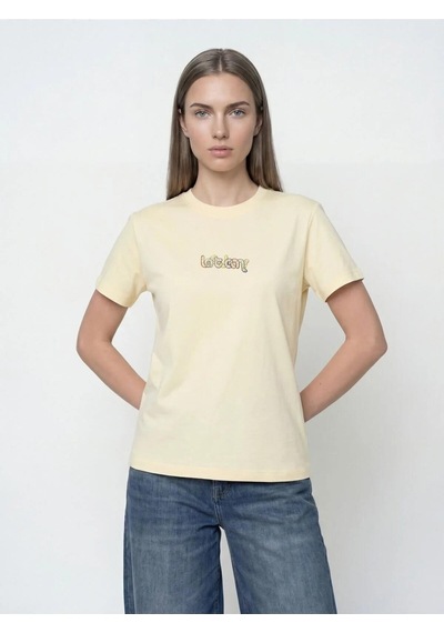 Kadın T-shirt Lf2042206 Light Yellow
