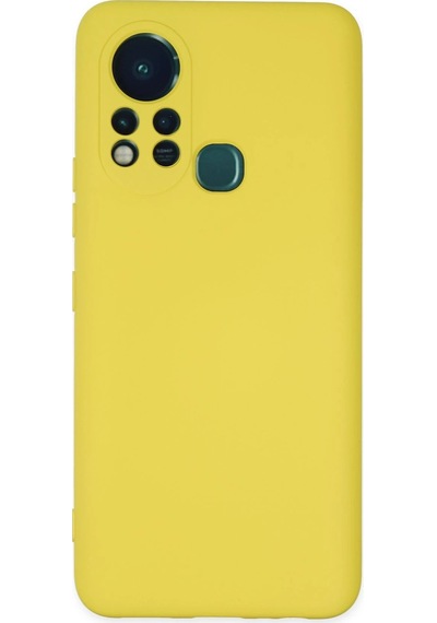 Newface İnfinix Hot 11s Kılıf Nano İçi Kadife Silikon Semeglbl - 52 - Sarı