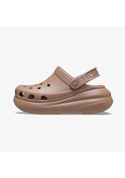 Crocs Classic Crush Kadın Kahverengi Terlik Düz 207521 Kahverengi