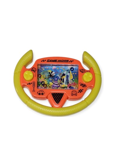 Direksiyonlu Su Oyunu - Halka Geçirmeli - Fidget Oyuncak - Sarı 1pcs