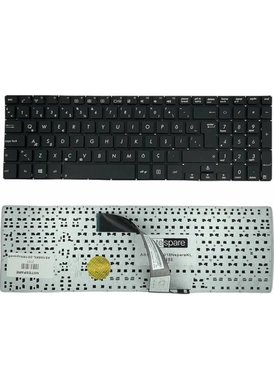 Asus Uyumlu Vivobook S551lb-cj075h, S551lb-cj076h, S551lb-cj077h Klavye Siyah Tr