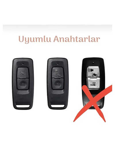 Honda Pcx 2021-2022-2023-2024 Model Uyumlu Anahtar Kılıfı Siyah Gümüş Forza Uymaz