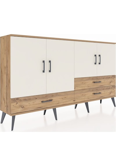 Arges Konsol 5 Raflı 3 Çekmeceli 4 Kapaklı 176x30x99 Çam-aytaşı/ç Çam-aytaşı/çam Arges Konsol 5 Raflı 3 Çekmeceli 4 Kapaklı 176x30x99 Çam-aytaşı/ç Çam-aytaşı/çam