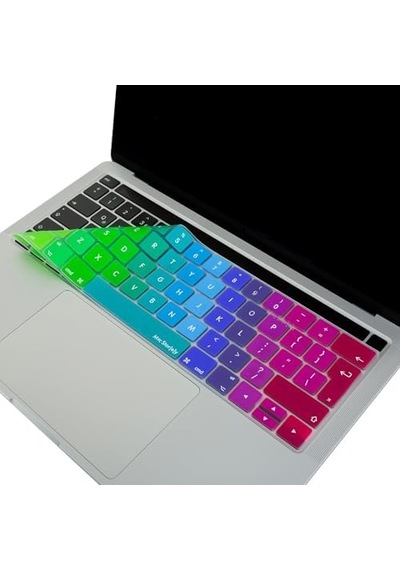 İngilizce Klavye Koruyucu Macbook Pro 13 15 Touch Bar Uyumlu A1706 A1989 A2159 A1707 A1990 Uk Iso Ters L Enter Avrupa İngilizce Baskılı Silikon Keyboard Cover Pembe Yeşil