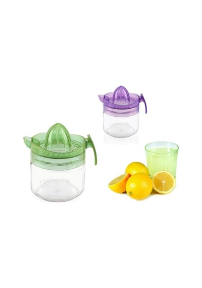 2 Adet Kapaklı Hazneli Narenciye Limon Sıkacağı Sıkma Aparatı Çam Diğer