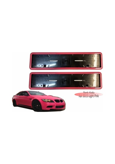 Pembe Araç Plakalığı 2 Adet Pembe Renkli Plaka Kabi 228108694