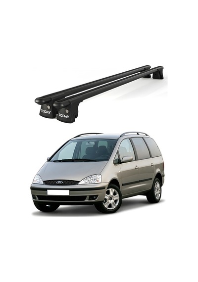 Trio-ı Ford Galaxy 2001-2005 Uyumlu Siyah Kilitli Ara Atkı 135cm Port Bagaj Tavan Barı