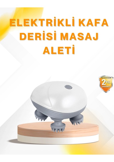 Zenvia Şarjlı Kafa Masaj Aleti 3 Hız Ayarlı Derin Masaj Znv2026
