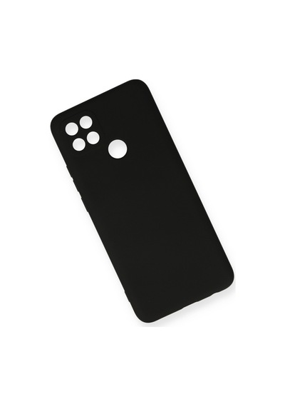 Oppo A15 Uyumlu Kılıf Nano İçi Kadife Silikon - Siyah