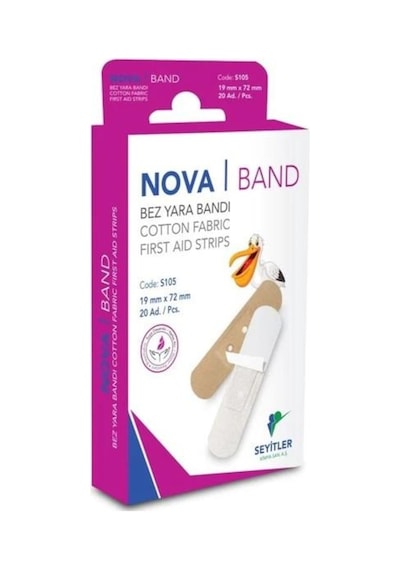 Nova Tekstil Band Bez Yara Bandı 20 Adet 1 Kutu