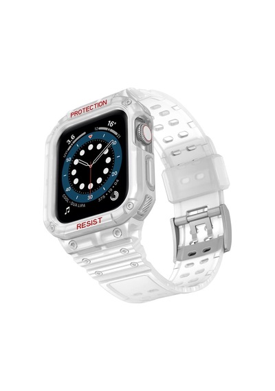 Apple Watch 42mm Uyumlu Kr401 Silikon Kordon - Şeffaf
