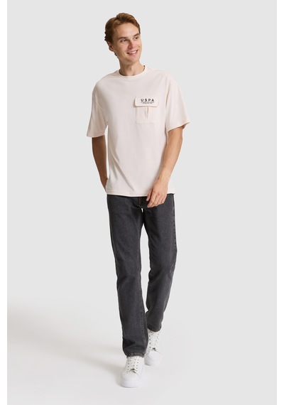 U.S. Polo Assn. U.s. Polo Assn. Erkek Krem Tişört 50327021-vr071