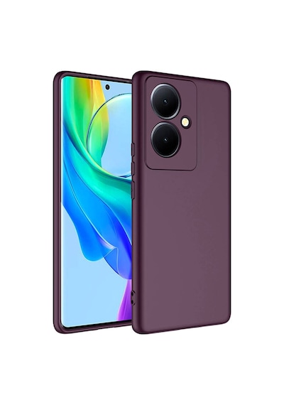 Zore Vivo V29 Lite 5g Kılıf Ogaa Mara Lansman Kapak - Koyu Mor
