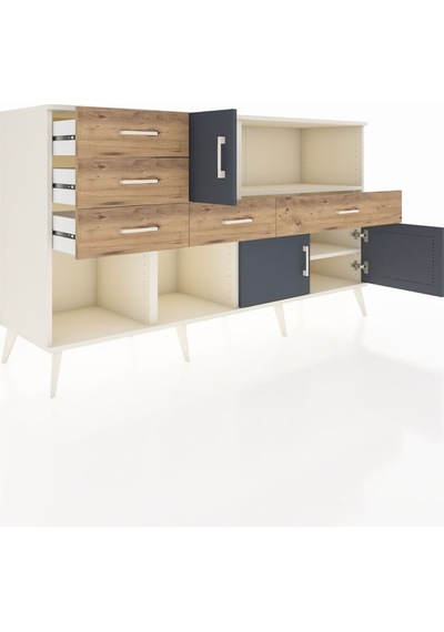 Kronos Konsol 2 Raflı 5 Çekmeceli 3 Kapaklı 176x59x99 Aytaşı-antr Aytaşı-antrasit/çam Kronos Konsol 2 Raflı 5 Çekmeceli 3 Kapaklı 176x59x99 Aytaşı-antr Aytaşı-antrasit/çam