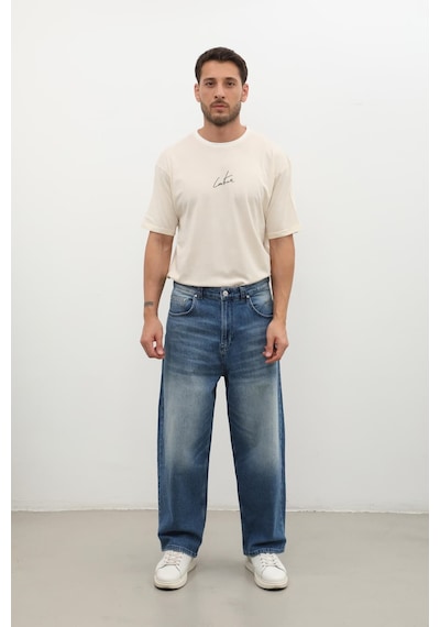 Banny Jeans Erkek Skater Fit Jean Pantolon Mavi L