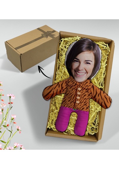 Bk Gift Hediye Kutusunda Kişiye Özel Eğlenceli Surat Bebek Yastık-10, Arkadaşa Hediye, Sevgiliye Hediye, Doğum Günü Hediyesi Kobitmeyencom33164 Bk Gif