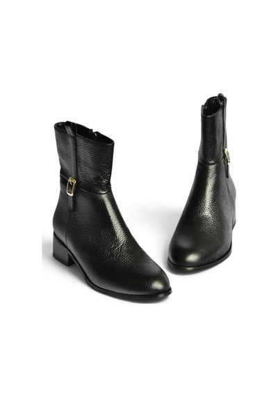 Fox Shoes Z752554103 Siyah Hakiki Deri Günlük Kadın Bot