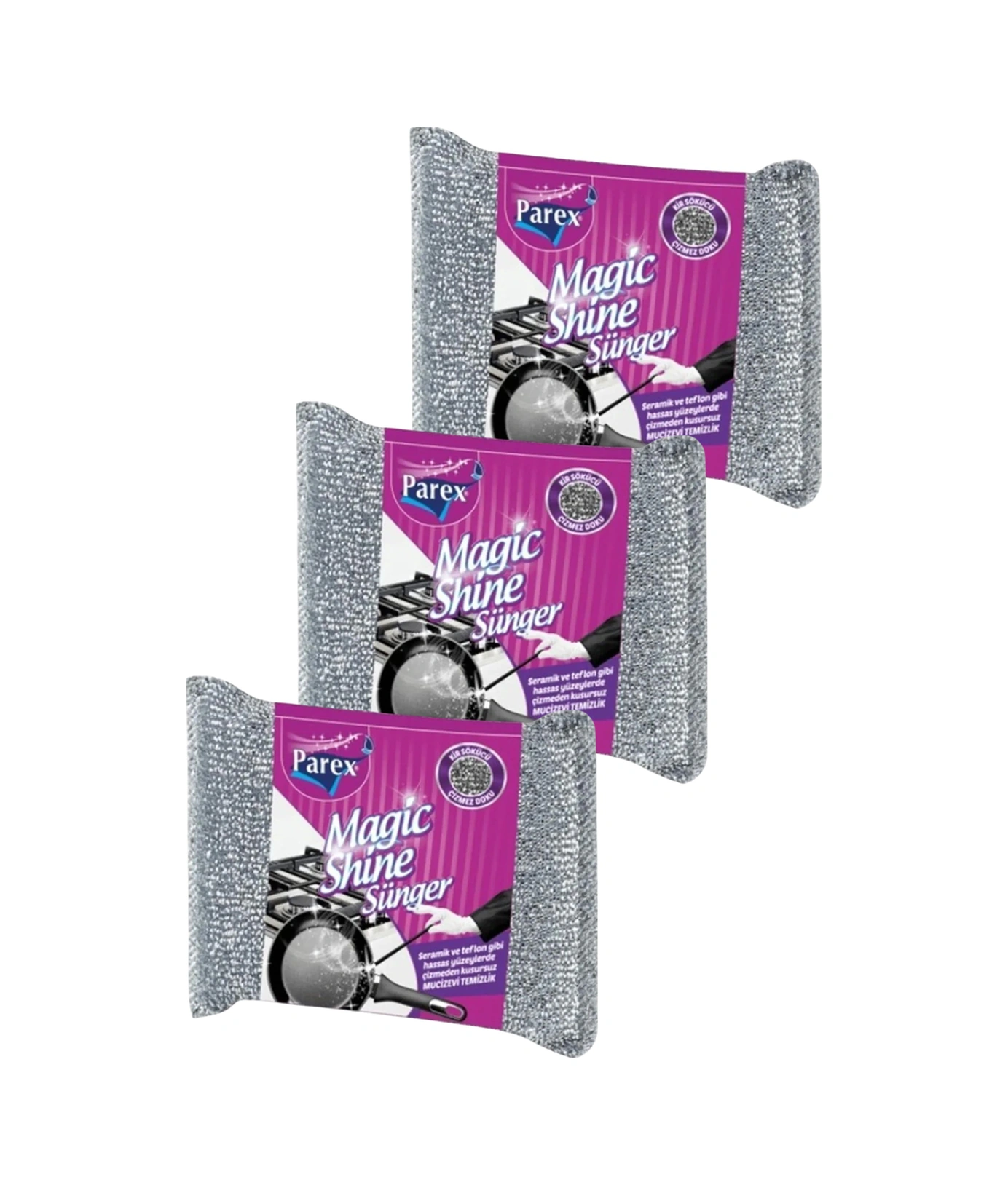 Magic Shine Sünger Üçlü Paket