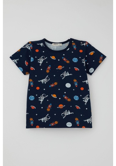 Breeze Erkek Bebek Şortlu Pijama Takımı Galaksi Temalı Astronot Desenli 9 Ay-3 Yaş, Lacivert Breeze Erkek Bebek Şortlu Pijama Takımı Galaksi Temalı Astronot Desenli 9 Ay-3 Yaş, Lacivert