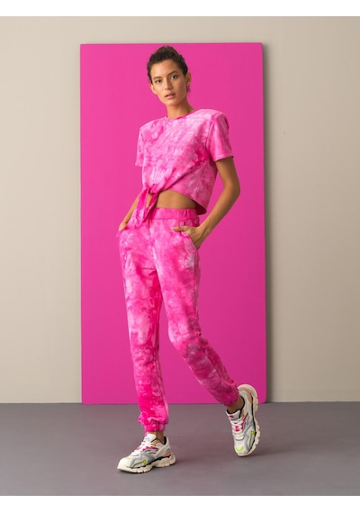 Xint Fuşya Regular Fit Pamuklu Sweat Pantolon 470372