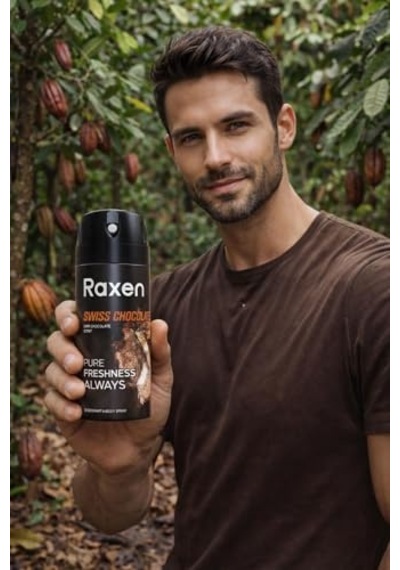 Erkek Deodorant Spreyi - Swiss Chocolate Serisi - 150ml - Etkili Ter Kokusu Önleyici - Alüminyumsuz Ve Leke Bırakmayan Formül - Gün Boyu Ferahlık Veren Erkek Vücut Spreyi