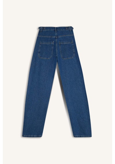 DeFacto Baggy Fit Yüksek Bel Uzun Jean Yıkamalı Pantolon E2156AX24WNNM34 DeFacto Baggy Fit Yüksek Bel Uzun Jean Yıkamalı Pantolon E2156AX24WNNM34