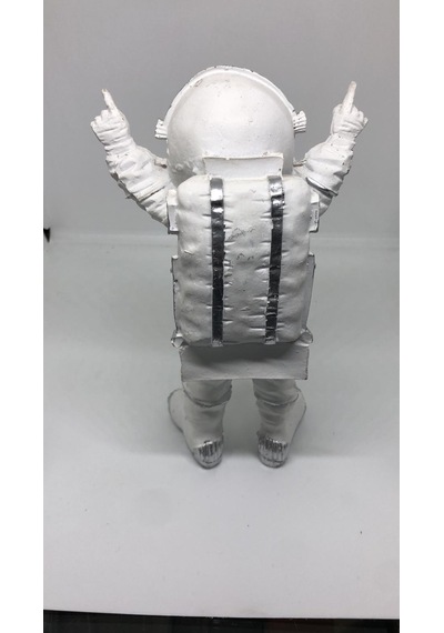 Lebson Dekoratif Polyester Buz Beyazı Astronot Gri