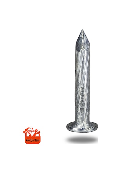 Çelik Çivi Beton Çivisi Beyaz Galvaniz Kaplamalı (100'Lü Paket) 5 CM