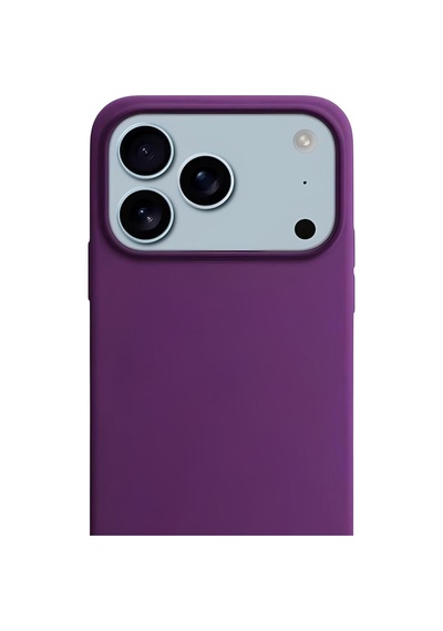 Apple Uyumlu iPhone 17 Pro Max Soft Touch Lansman Silikon Kılıf Derin Mor
